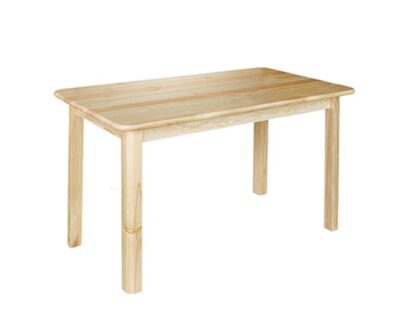 Stół drewniany sosnowy o kształcie prostokąda