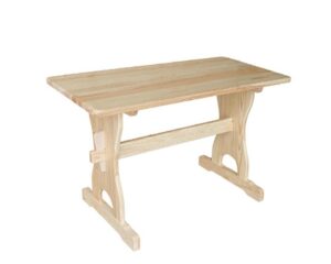 Stół drewniany sosnowy z poprzeczką